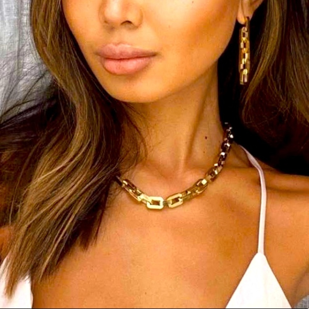 Eddie Borgo | [12K GOLD VERMEIL] Chunky Chain Supra Link Power Necklace - Picture 8 of 8